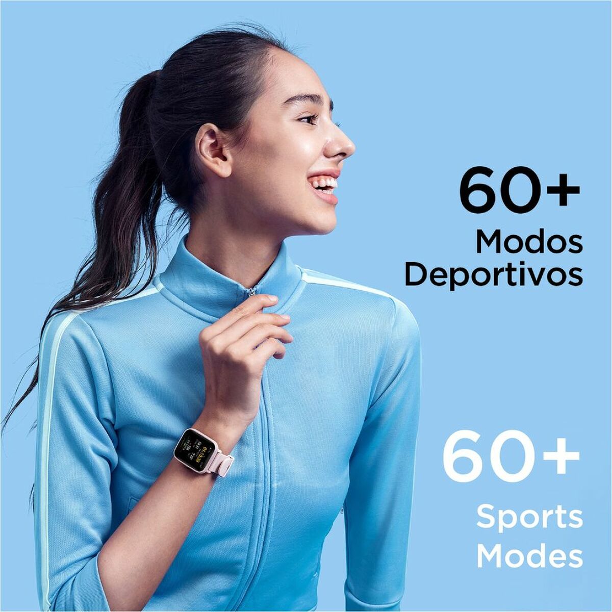 Smartwatch Amazfit Bip U Pro 1,43" GPS Bluetooth Preto Cor de Rosa 1,43"