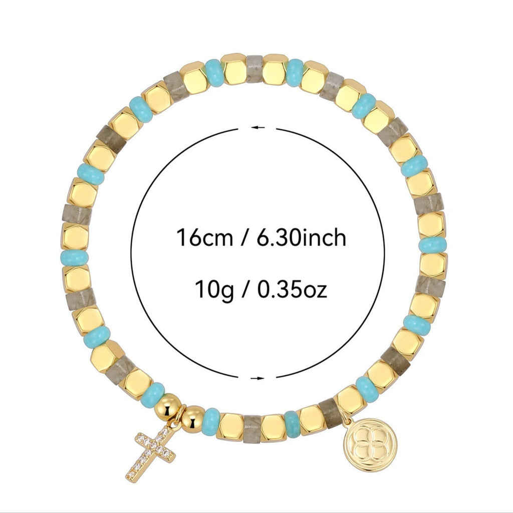 Pulseira Retro com Cruz