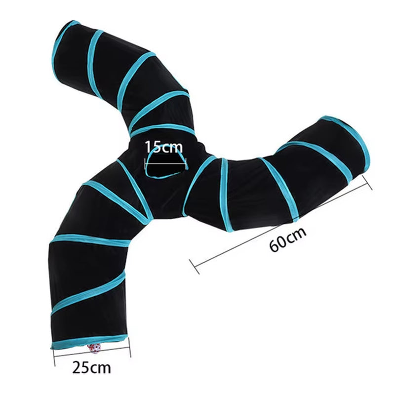 5/4/3Holes Pet Cat Tunnel Funny Toys for Cats Foldable Cat Toys Interactive Cat Rabbit Animal Play Games Tunnel Chat Pet Product