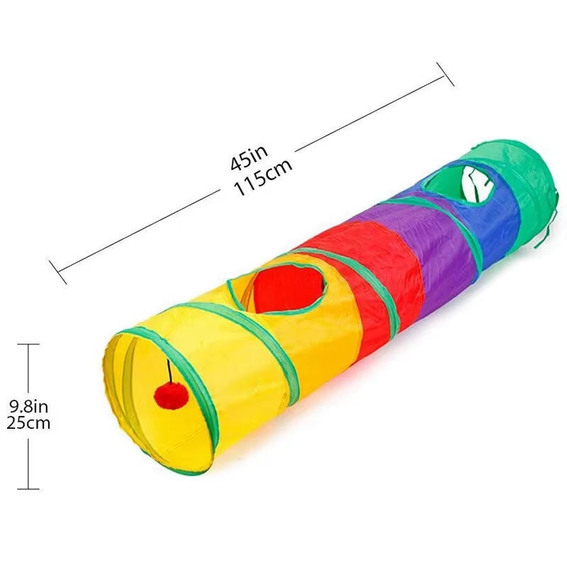 5/4/3Holes Pet Cat Tunnel Funny Toys for Cats Foldable Cat Toys Interactive Cat Rabbit Animal Play Games Tunnel Chat Pet Product