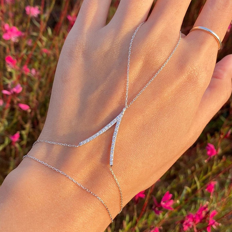 Double Layer V-Bracelet