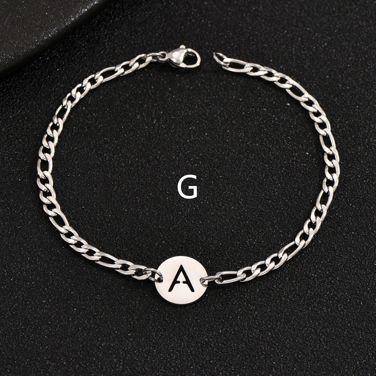 Pulsera con letras en acero inoxidable 316L