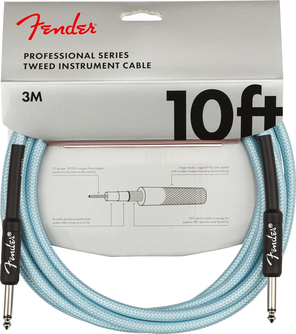 Fender PRO 10 ANGL INST CABLE BLK