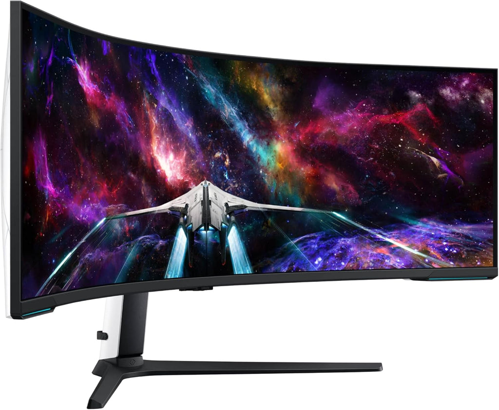 SAMSUNG 57" Odyssey Neo G9 (G95NC) Series Dual 4K UHD 1000R Curved Gaming Monitor, 240Hz, 1ms with DisplayPort 2.1, Quantum Mini-LED, DisplayHDR 1000, AMD FreeSync Premium Pro, LS57CG952NNXZA