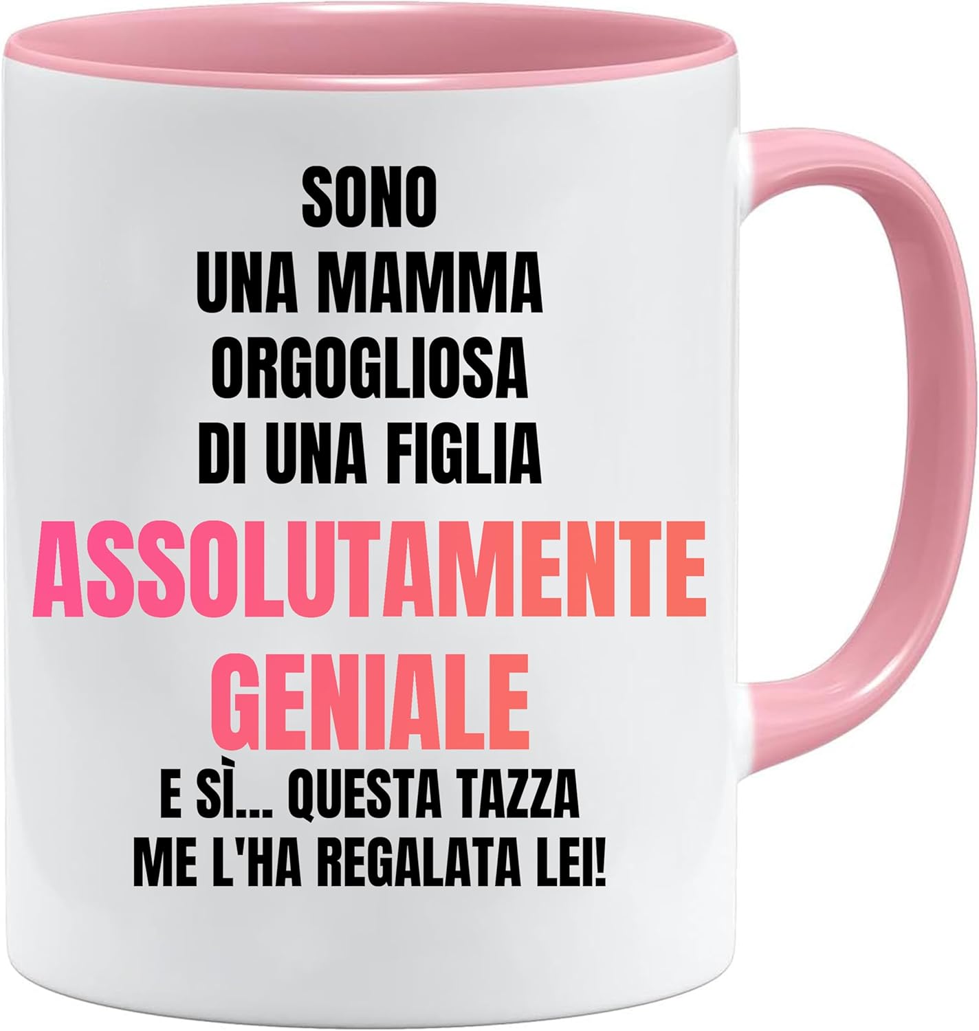 Jungle Mug Caneca com texto em alemão Stolze Mama von genialer Tochter für Mutter