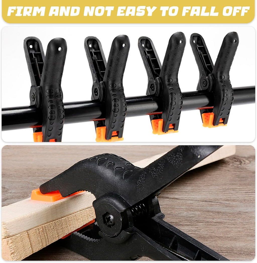 10 Large Nylon Tweezers, Multi-functional Carpentry Clamp, Strong Fixing Accessory, Suitable for Jointing, DIY, Photography and Carpentry