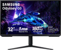 Samsung 32-Inch Odyssey G3 (G30D) Series FHD Gaming Monitor, 1ms, 180Hz, AMD FreeSync, Adjustable Stand, Black Equalizer, Virtual Aim Point, Eye Saver Mode, Flicker-Free, LS32DG302ENXZA