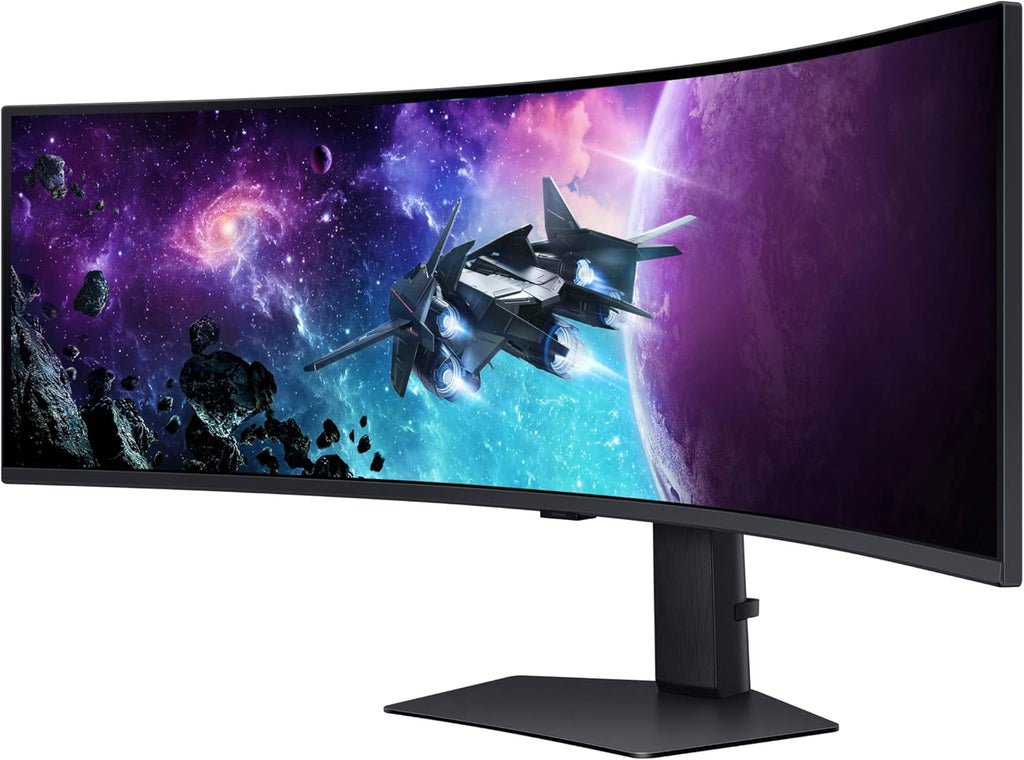 SAMSUNG 49" Odyssey G9 (G95C) Series DQHD 1000R Curved Gaming Monitor, 240Hz, 1ms(GtG), DisplayHDR 1000, AMD FreeSync Premium Pro, Eye Saver Mode, Auto Source Switch+, LS49CG950ENXZA, 2024