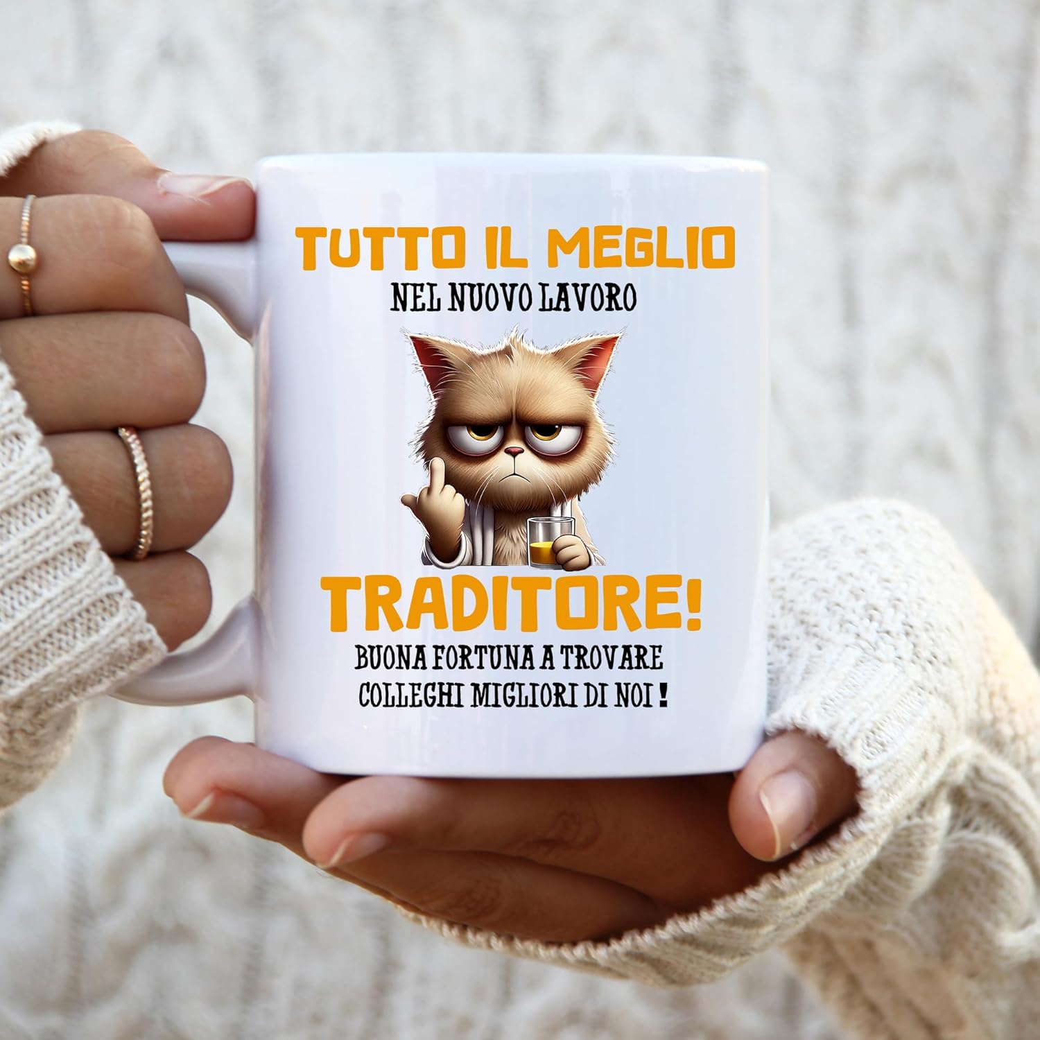 Jungle Mug Caneca de despedida para colega | Caneca divertida traidor | presente adeus para colega | caneca de trabalho | presente de reforma para homem | Caneca divertida para escritório | Presente