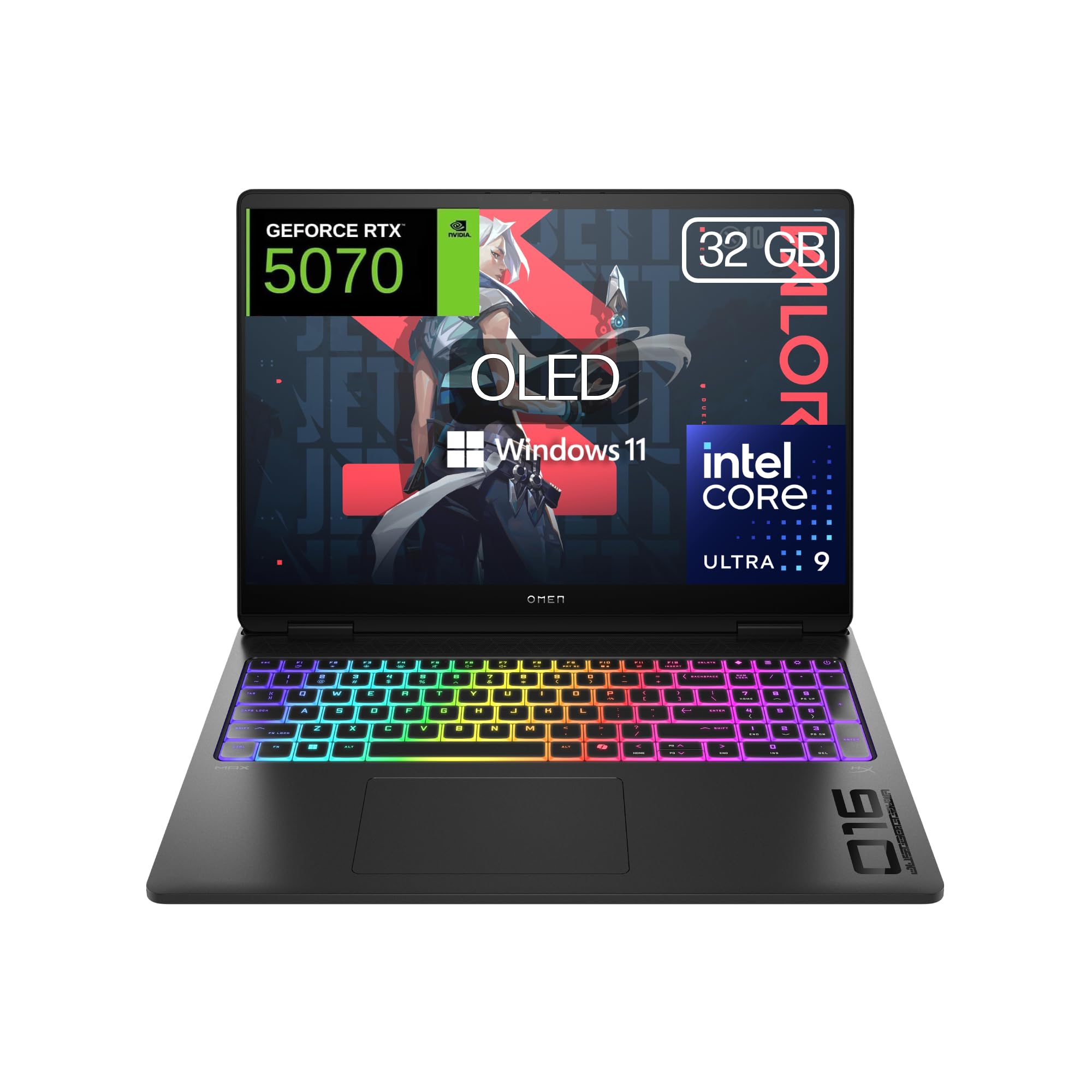 HP OMEN MAX – Gaming Laptop 16" OLED 240Hz (Ultra 9-275HX, 64GB RAM, 1TB, NVIDIA GeForce RTX 5090 24GB, WiFi 7, Windows 11) Black – Spanish QWERTY Keyboard