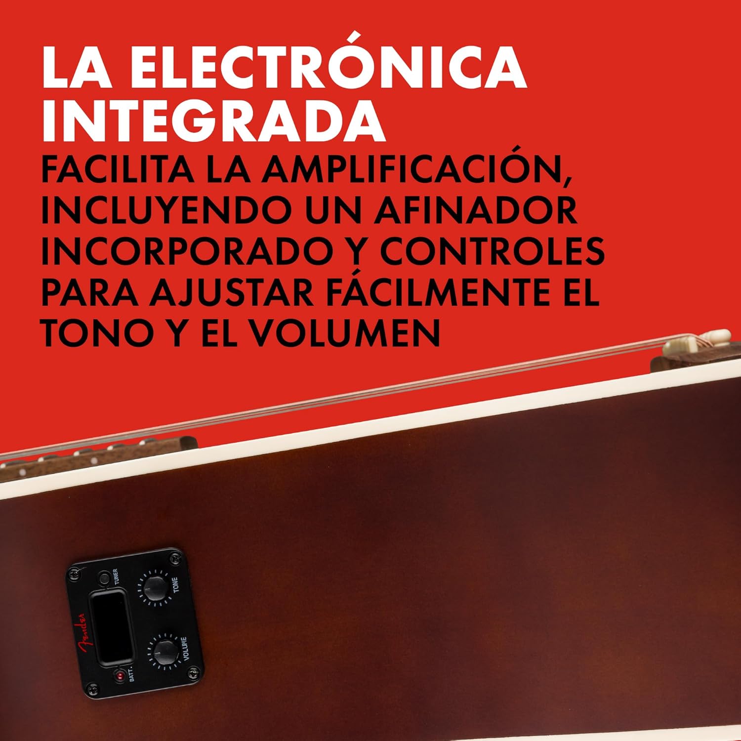 Fender CA Debut Guitarra Redondo Dreadnought CE Acústica, Guitarra para Principiantes, con 2 Años de Garantía, 2 Tone Sunburst