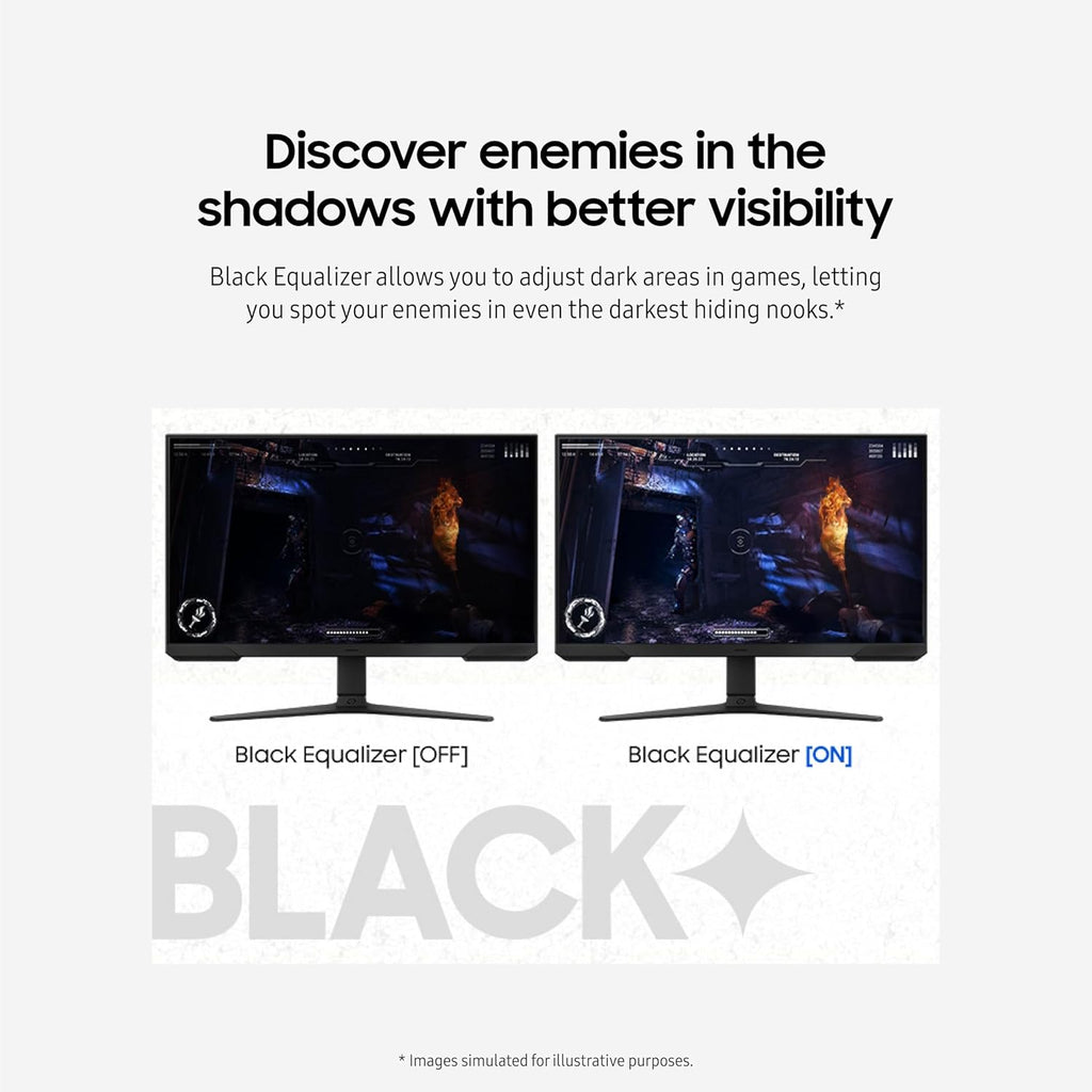 Samsung 32-Inch Odyssey G3 (G30D) Series FHD Gaming Monitor, 1ms, 180Hz, AMD FreeSync, Adjustable Stand, Black Equalizer, Virtual Aim Point, Eye Saver Mode, Flicker-Free, LS32DG302ENXZA