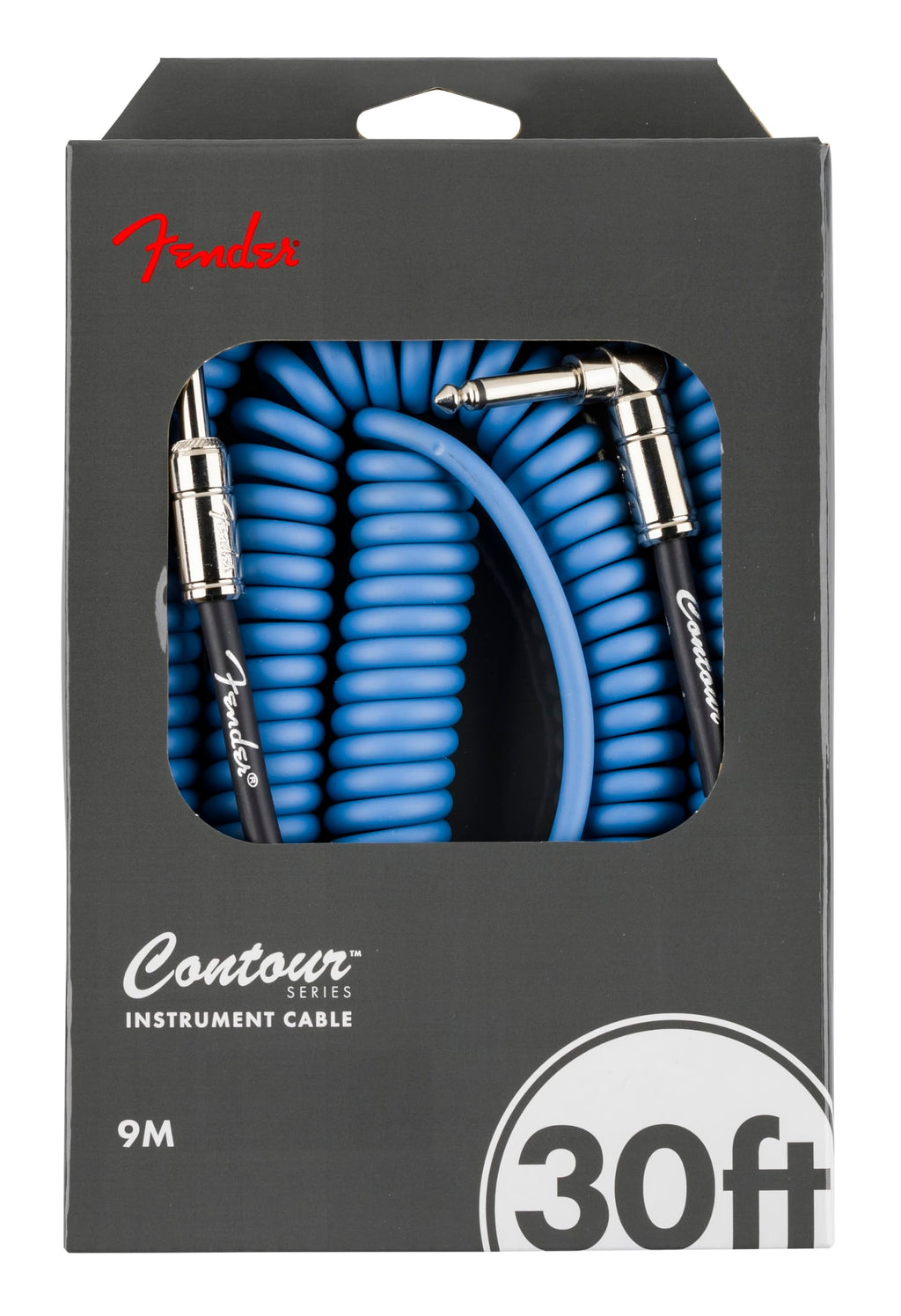 Fender Cables para instrumento serie Contour™(10FT STR/STR) Lake Placid Blue