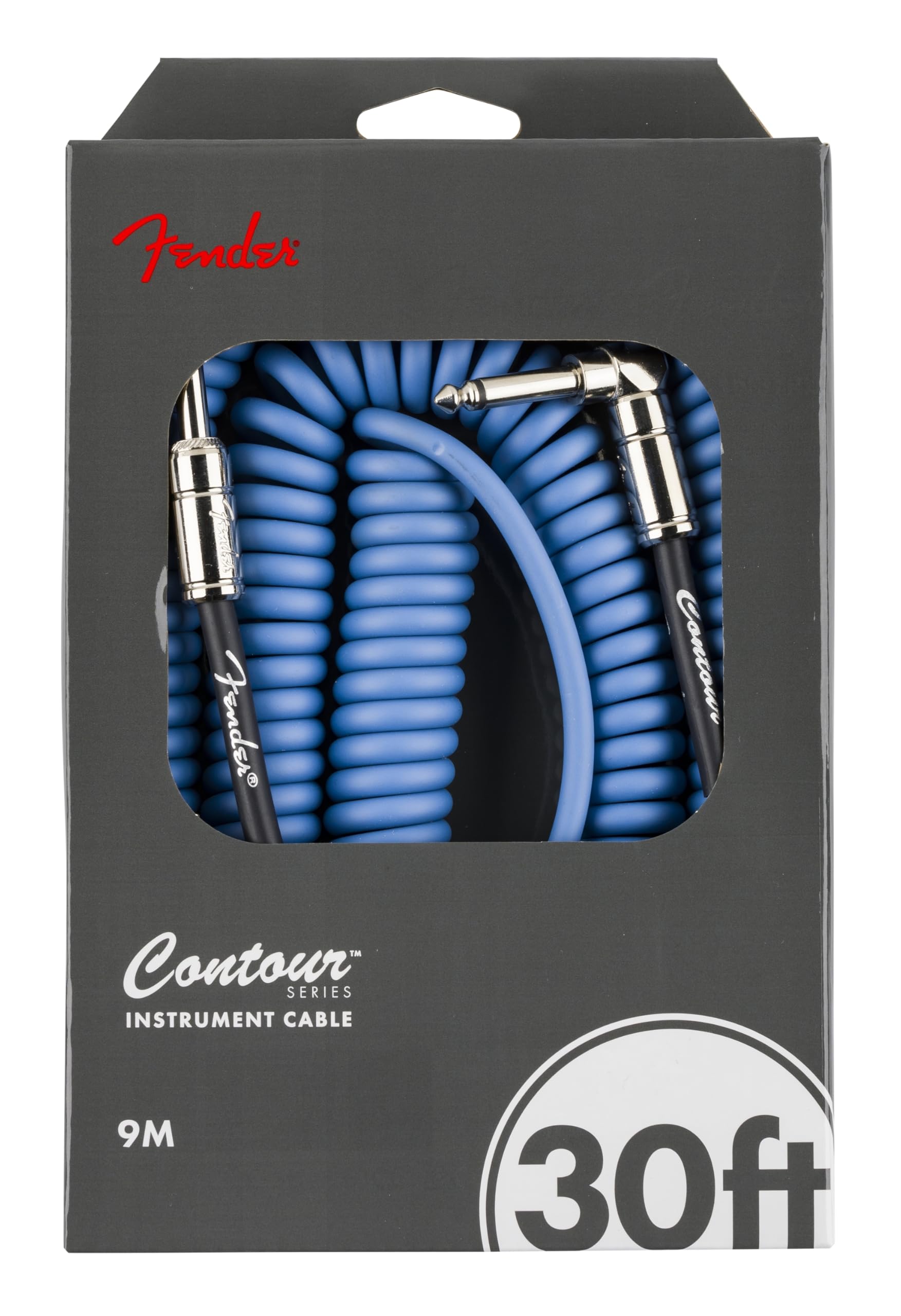 Fender Cables para instrumento serie Contour™(10FT STR/STR) Lake Placid Blue