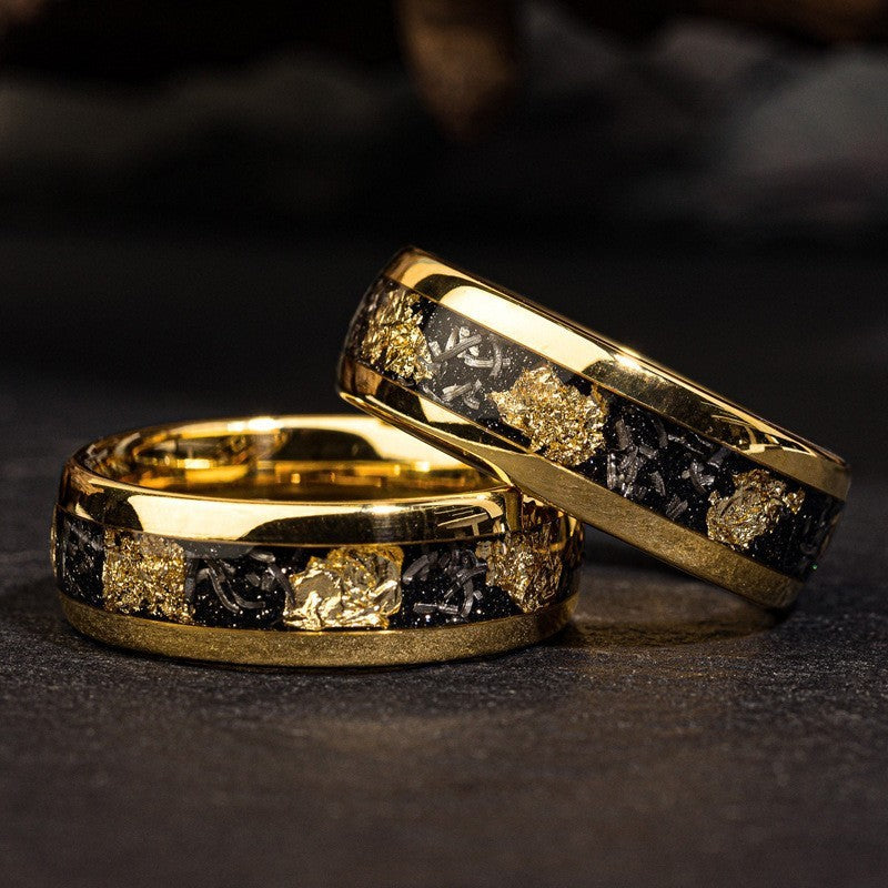 Gold Star Ring in Stainless Steel