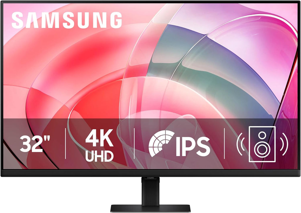 Samsung 32" ViewFinity S7 (S70D) 4K UHD IPS HDR10 High Resolution Monitor with Speakers, DP Port, TUV-Certified, 2025, LS32D708EBNXGO