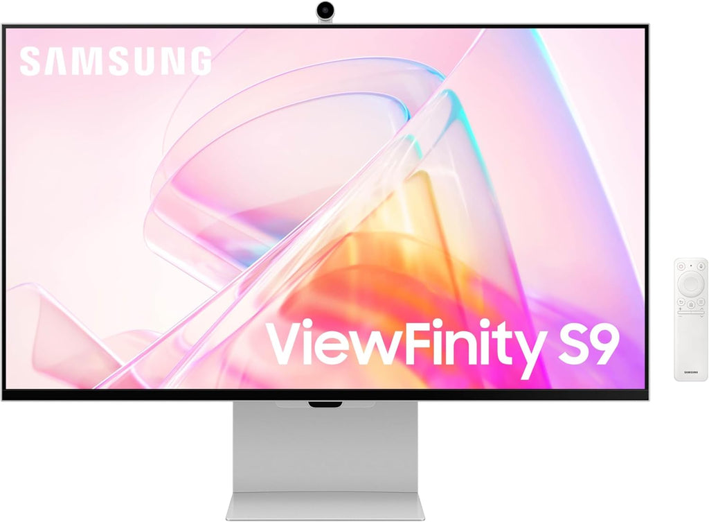 Samsung 27" ViewFinity S9 Series 5K Computer Monitor, Thunderbolt 4, DisplayPort, Matte Display, 4K Slimfit-Camera, Slim Metal Design, AirPlay, Smart-TV Apps, Gaming Hub, LS27C900PANXZA