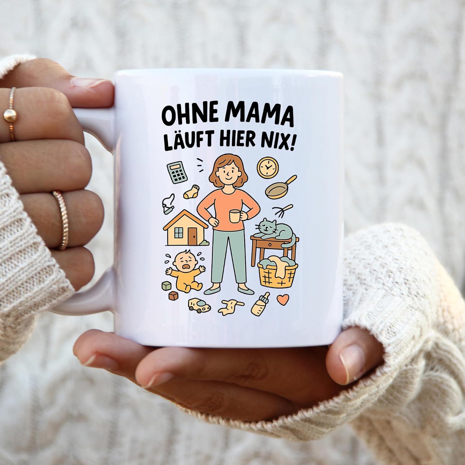Jungle Mug Caneca de café com ilustrações para mãe e dia a dia