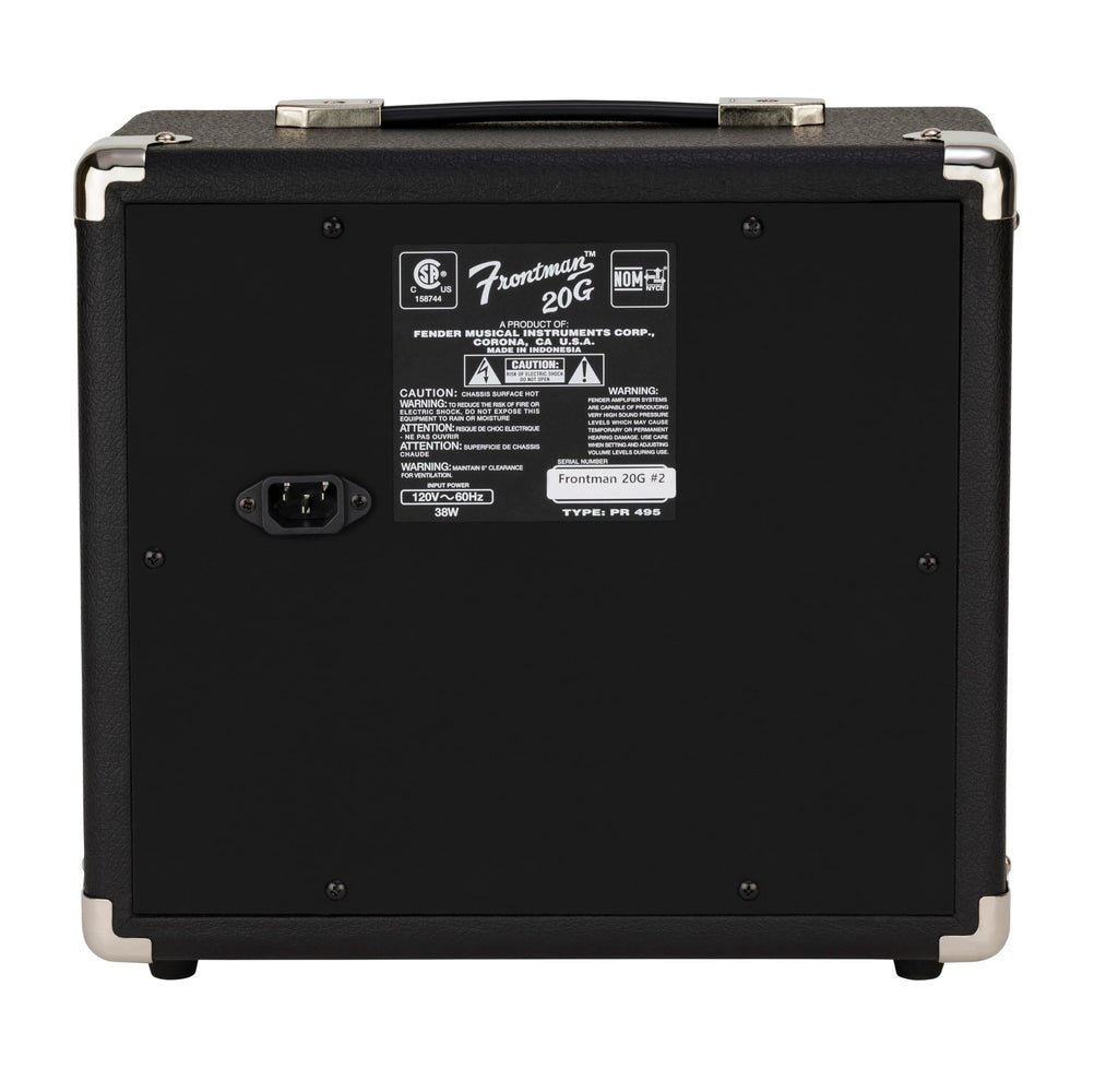 Fender Frontman 20G Combo Amplifier for Guitar, Wide Studio Ideal for Electric Guitar