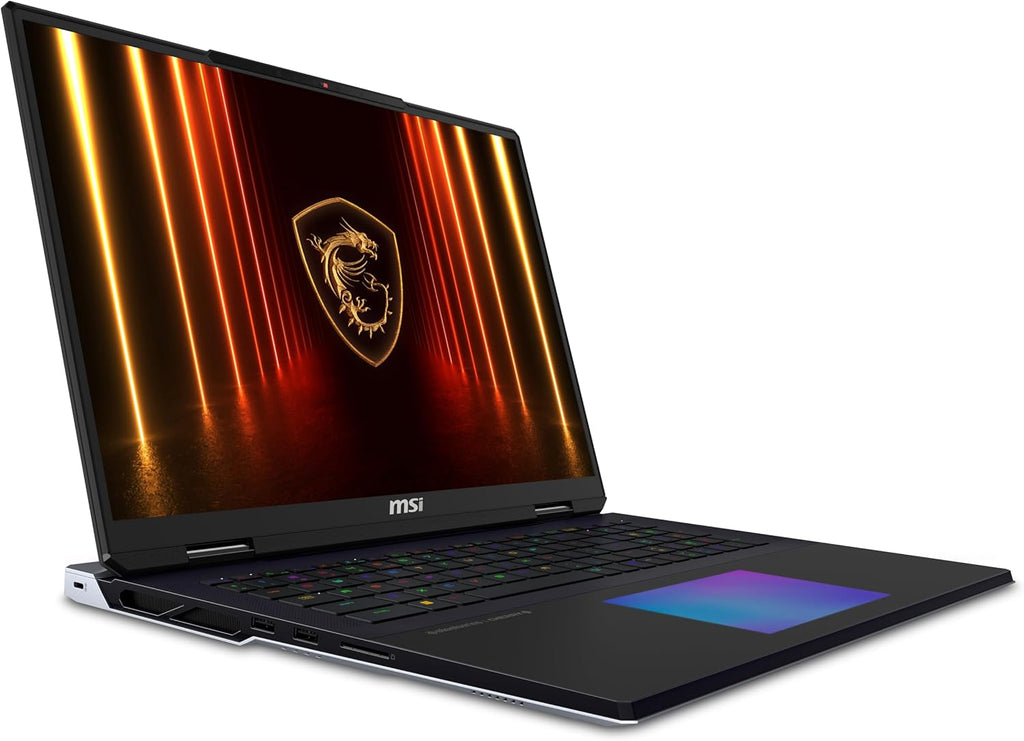 MSI Titan 18 HX AI 18" 120Hz MiniLED UHD+ Gaming Laptop: Intel Ultra 9-285HX, NVIDIA Geforce RTX 5090, 64GB DDR5, 6TB NVMe SSD, Thunderbolt 5, Wi-Fi 7, Win 11 Pro: Black A2XWJG-614US