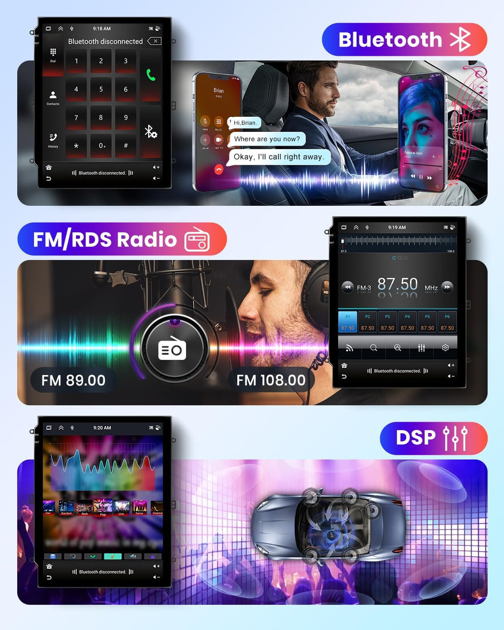 6G+128G 8 Core Wireless Carplay Android Car Radio for Opel Insignia Buick Regal 2009-2013 9.7 Inch Car Radio with Android Auto GPS Navi WiFi Mirror Link Bluetooth FM/RDS/DSP Rear Camera