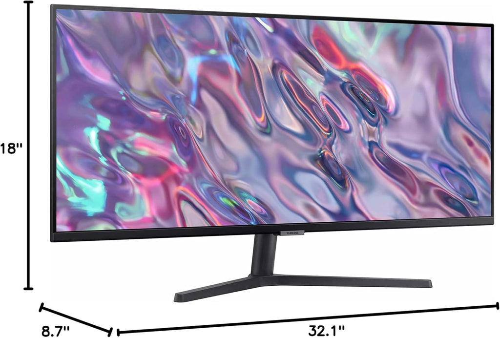 SAMSUNG 34" ViewFinity S50GC Series Ultra-WQHD Monitor, 100Hz, 5ms, HDR10, AMD FreeSync, Eye Care, Borderless Design, PIP, PBP, LS34C502GANXZA, 2023, Black