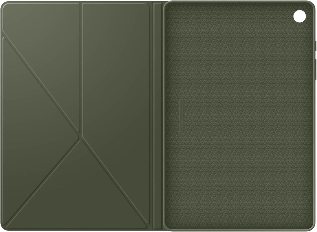 SAMSUNG Galaxy Tab A9+ Book Cover, Tablet Protector Case, Foldable Stand with Landscape and Portrait Modes, Protective Against Bumps and Scratches, Auto Screen On/Off, US Version, Black - Khaki