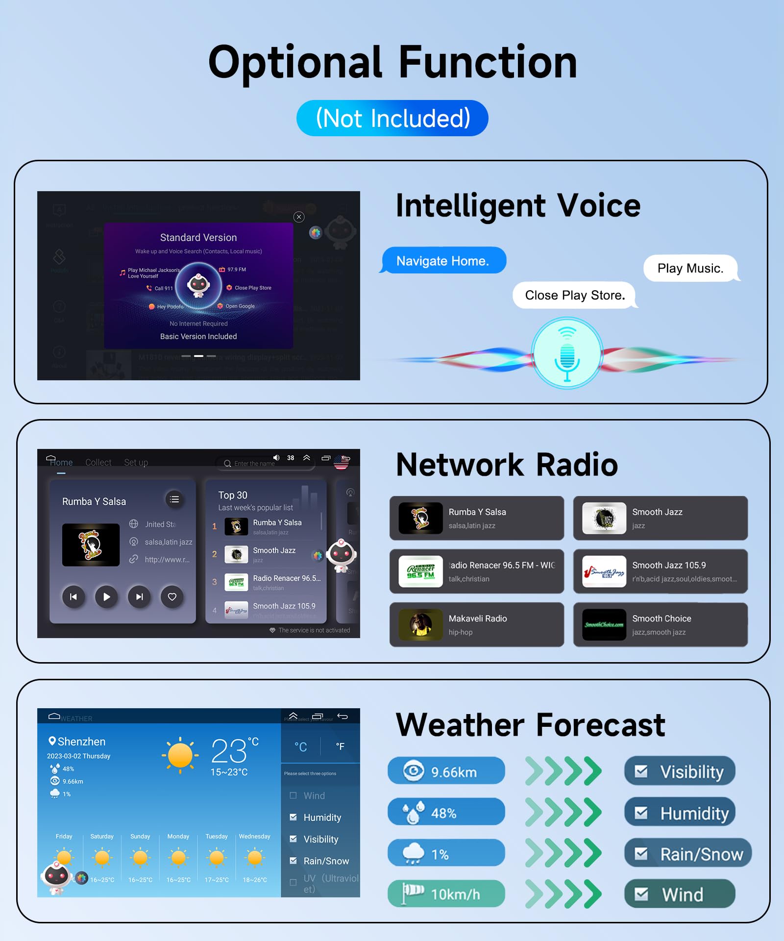2G+64G Wireless Carplay Android 13 Car Radio 2 Din for Peugeot 2008 208 2012-2018 with Android Auto GPS Navi WiFi 10.1 Inch Car Radio with Bluetooth FM/RDS Radio USB/EQ/SWC Rear Camera