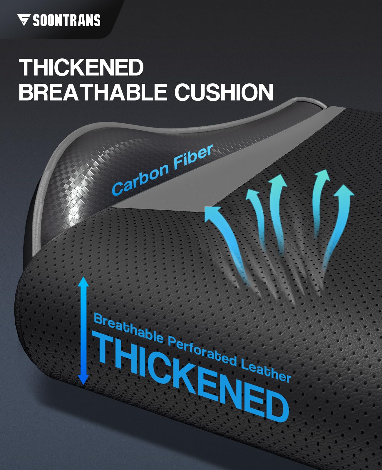 Silla gamer Soontrans con masajeador, reposapiés y reposacabezas, ergonómica, cojín de masaje lumbar, transmisión en vivo de YouTube y PlayStation (azul) 