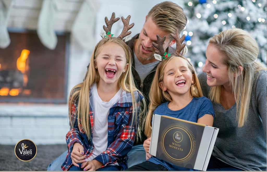 VALELI. Lotes de Natal para oferecer. Presente de Natal caixa Gourmet: doces, chocolates, polvorones. Presente de empresa cesta de Natal (Natal castanhos com licóres)