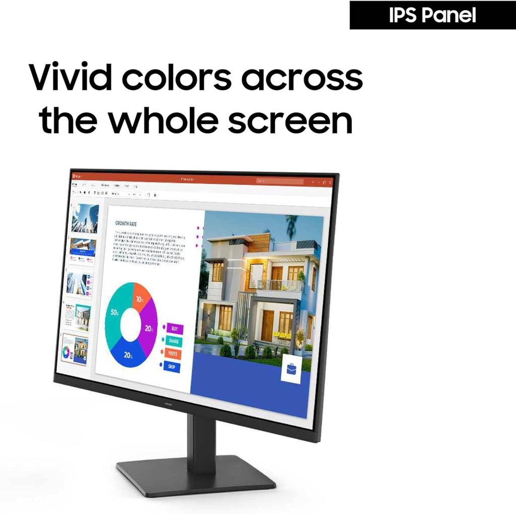 Samsung 24" S3 (S32GF) FHD High Resolution 120Hz Monitor with IPS Panel, Flicker Free, Eye Saver Mode, LS24F320GANXZA, 2025