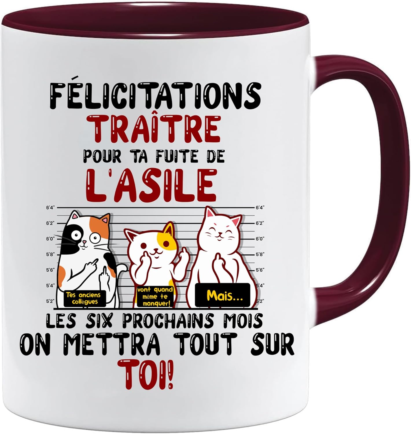 Jungle Mug Caneca colega | Parabéns traidor | Caneca | Presente para homem | Ideia de presente para mulher | Presente para colegas de trabalho para mulher | Ideia de presente de humor | retiro