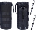 Water Bottle Case, Water Bottle Holder, 2 Pieces Water Bottle Holder Tactical Bag for Hiking Camping Travel Sports (Black)