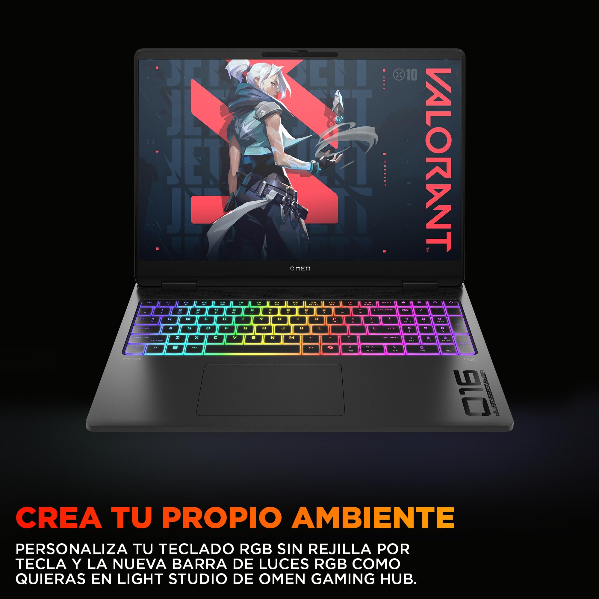 HP OMEN MAX – Gaming Laptop 16" OLED 240Hz (Ultra 9-275HX, 64GB RAM, 1TB, NVIDIA GeForce RTX 5090 24GB, WiFi 7, Windows 11) Black – Spanish QWERTY Keyboard