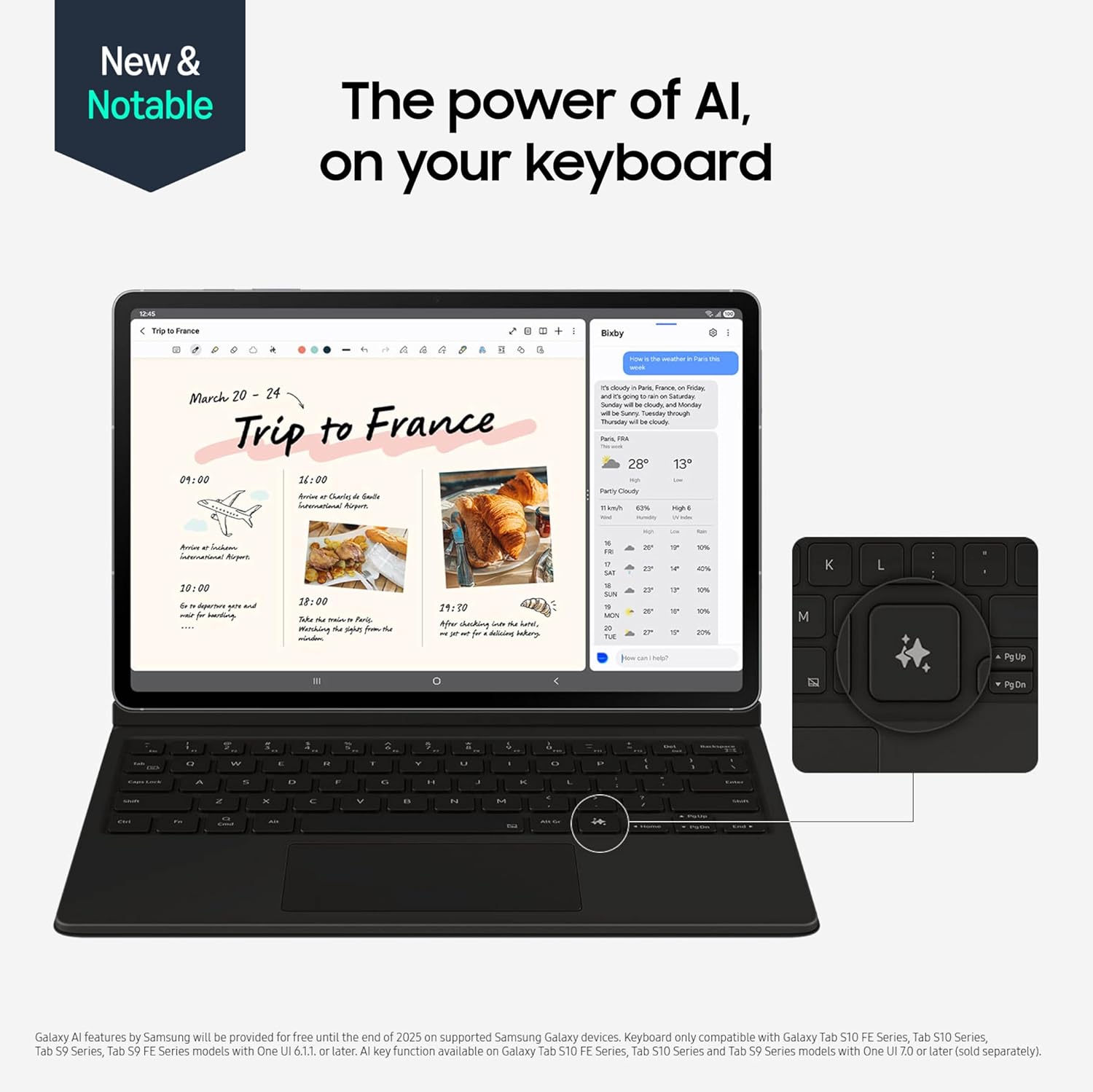 SAMSUNG Galaxy Tab S10 FE+ 13.1” 128GB WiFi Android Tablet, Large Display, Long Battery Life, Exynos 1580 Processor, IP68, Water-Resistant, 90 Hz Refresh, S Pen for Note-Taking, US Version, Silver