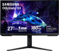 Samsung 27-Inch Odyssey G3 (G30D) Series FHD Gaming Monitor, 1ms, 180Hz, AMD FreeSync, Adjustable Stand, Black Equalizer, Virtual Aim Point, Eye Saver Mode, Flicker-Free, LS27DG302ENXZA