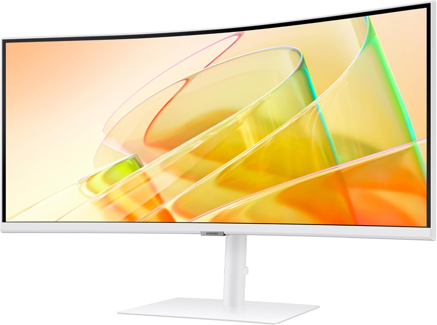Samsung 34” ViewFinity (S65TC) Series Ultra-WQHD 1000R Curved Computer Monitor, HDR10, 100Hz, AMD FreeSync, Thunderbolt 4, Height Adjustable Stand, Built-in Speakers, Eye Care, LS34C650TANXGO, 2024