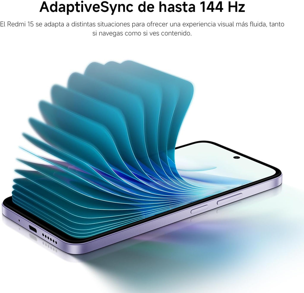 XIAOMI REDMI 15 - Smartphone de 8+256GB, Cámara Dual de 50MP con AI, Pantalla inmersiva de 6,9” FHD+, Snapdragon 685, Carga rápida de 33W, Cargador no Incluido, Gris (Versión ES)