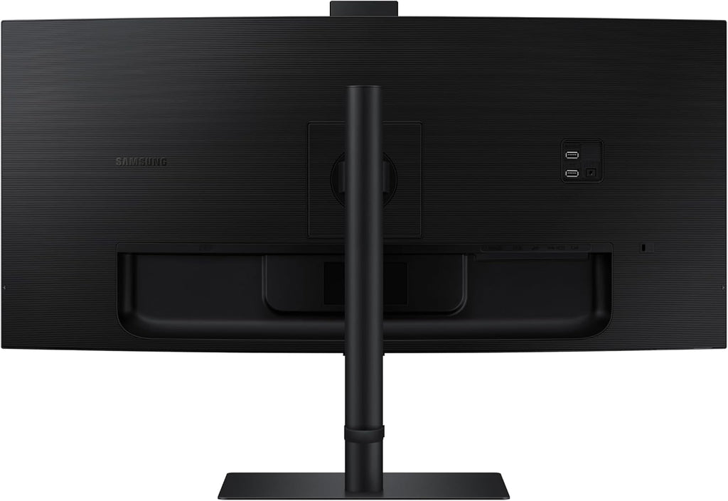 Samsung 34-Inch ViewFinity S65VC Series Ultra-WQHD Curved Computer Monitor, 100Hz, AMD FreeSync, HDR10, USB-C, Built-in Speaker, Camera, KVM Switch, Eye Care, Eco-Packaging, LS34C650VANXGO, Black