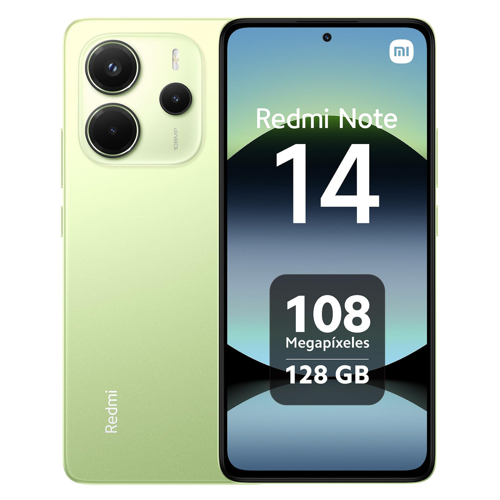 XIAOMI Redmi Note 14 - Smartphone de 8+128GB, Pantalla de 6.67" AMOLED FHD+ 120Hz, MediaTek Helio G99-Ultra, cámara de 108MP, TurboCharge 33W, 5500 mAh, Cargador no Incluido, Azul (Versión ES)