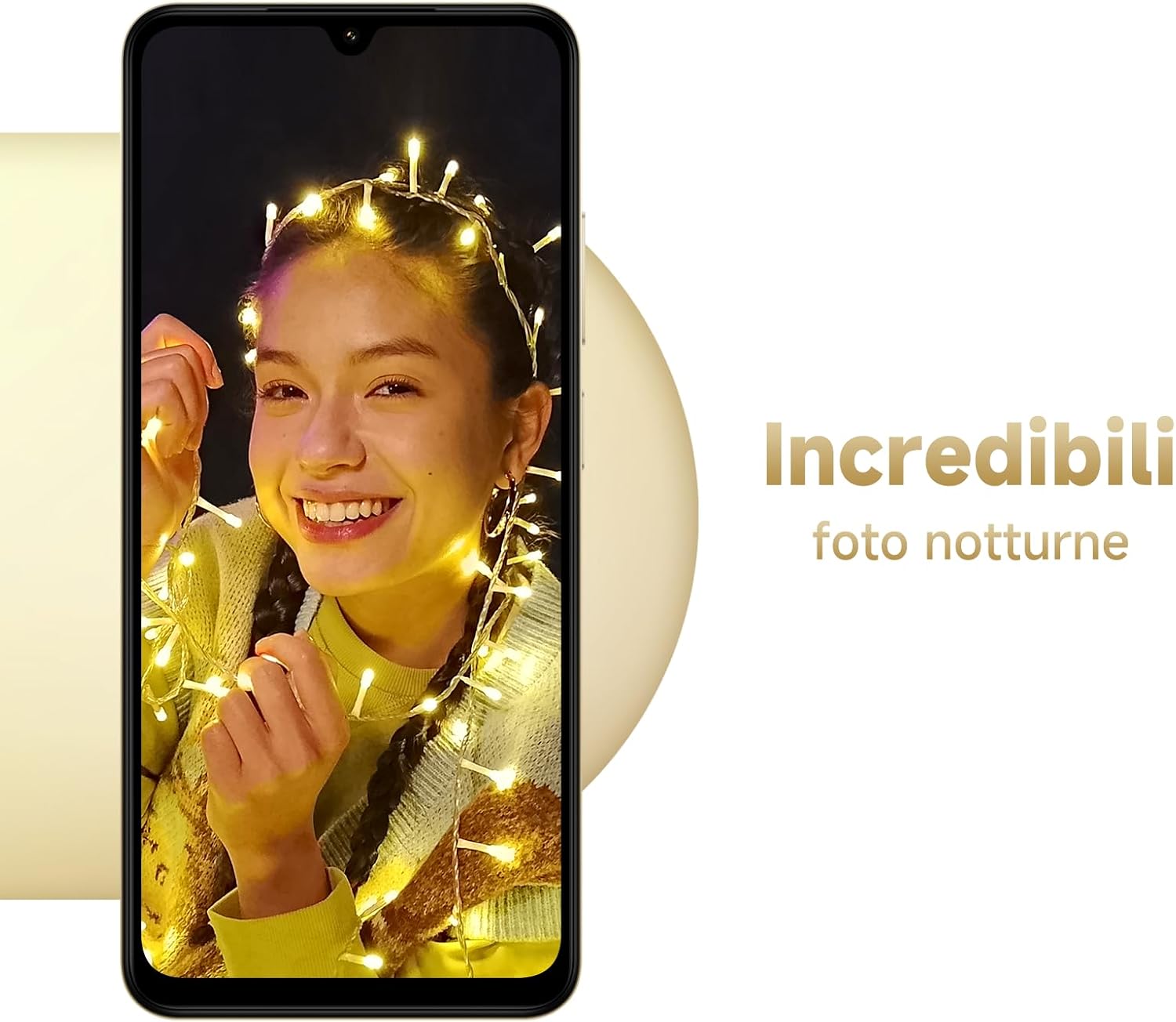 XIAOMI Redmi A5 Móvil 6.88" 120Hz, 64GB+3GB RAM - Cámara AI 32MP, Batería 5200mAh, Lector Huella, Procesador Octa-Core - Oro