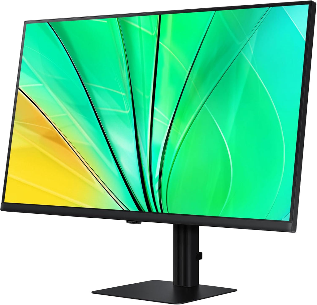 SAMSUNG 32" ViewFinity S6 (S60D) Series QHD High Resolution Computer Monitor, 100Hz, HDR10, Multiple Ports w/ HDMI, DisplayPort, USB-A, Easy Setup, Height Adjustable Stand, LS32D606EANXGO, 2024