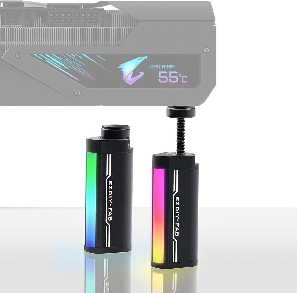 EZDIY-FAB Suporte de suporte de GPU, 5 V 3 PIN ARGB placa gráfica GPU brace suporte altura ajustável, suporte de Sag/capa para cartão de vídeo
