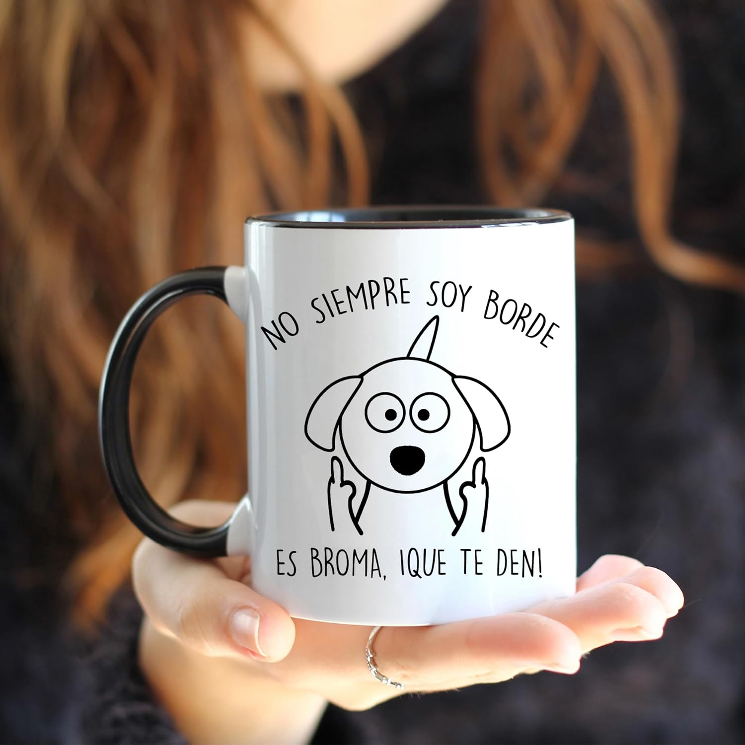 Presente colega trabalho | Caneca de café com mensagem Nem sempre sou borda | Presentes originais para homem e mulher | Presentes divertidos