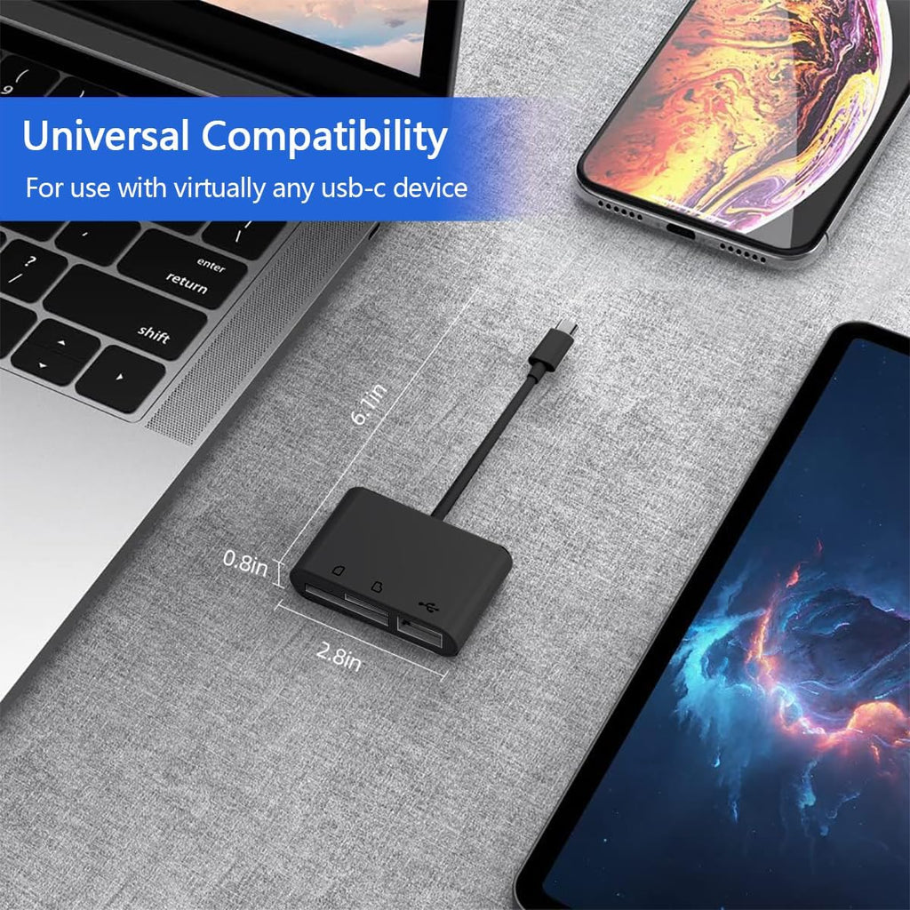 Leitor de cartões SD/micro SD leitor de cartões SD USB c, 6in1 USB USB-C OTG adaptador cartões de memória e USB para micro SD TF, SDXC, SDHC, MS, MMC, MSXC compatível com telemóvel Windows e Mac OS