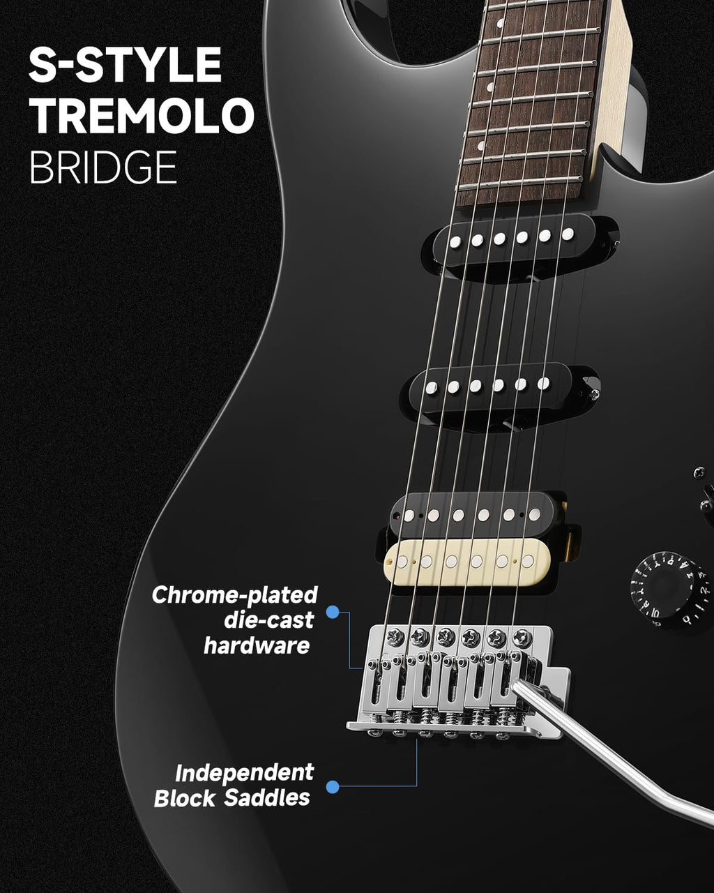 Donner DMT-66 39 polegadas guitarra elétrica de tamanho completo para iniciantes, kit de guitarra elétrica com capa preta roxa