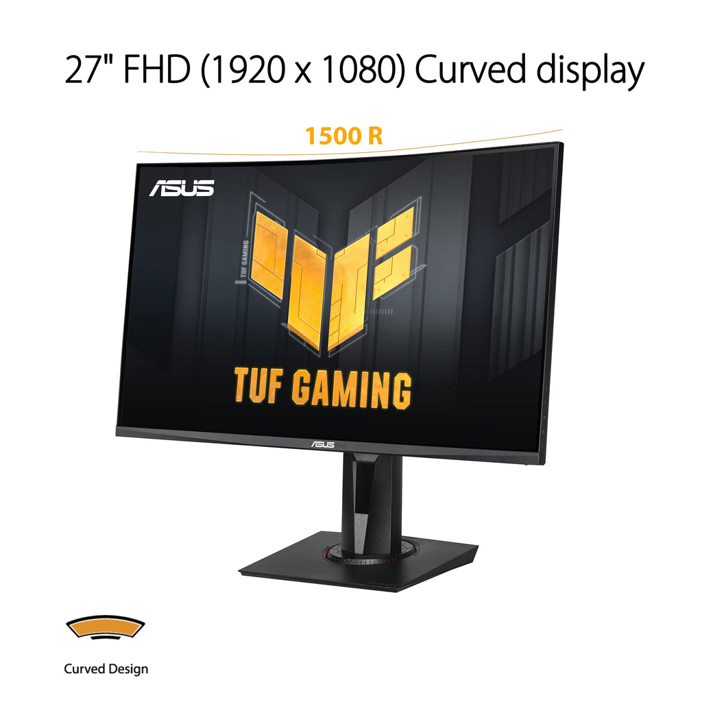 ASUS TUF Gaming VG34VQEL1A – 34 Inch Curved Gaming Monitor, UWQHD, 100 Hz, Extreme Low Motion Blur, Freesync, 1ms MPRT, 125% sRGB, HDR