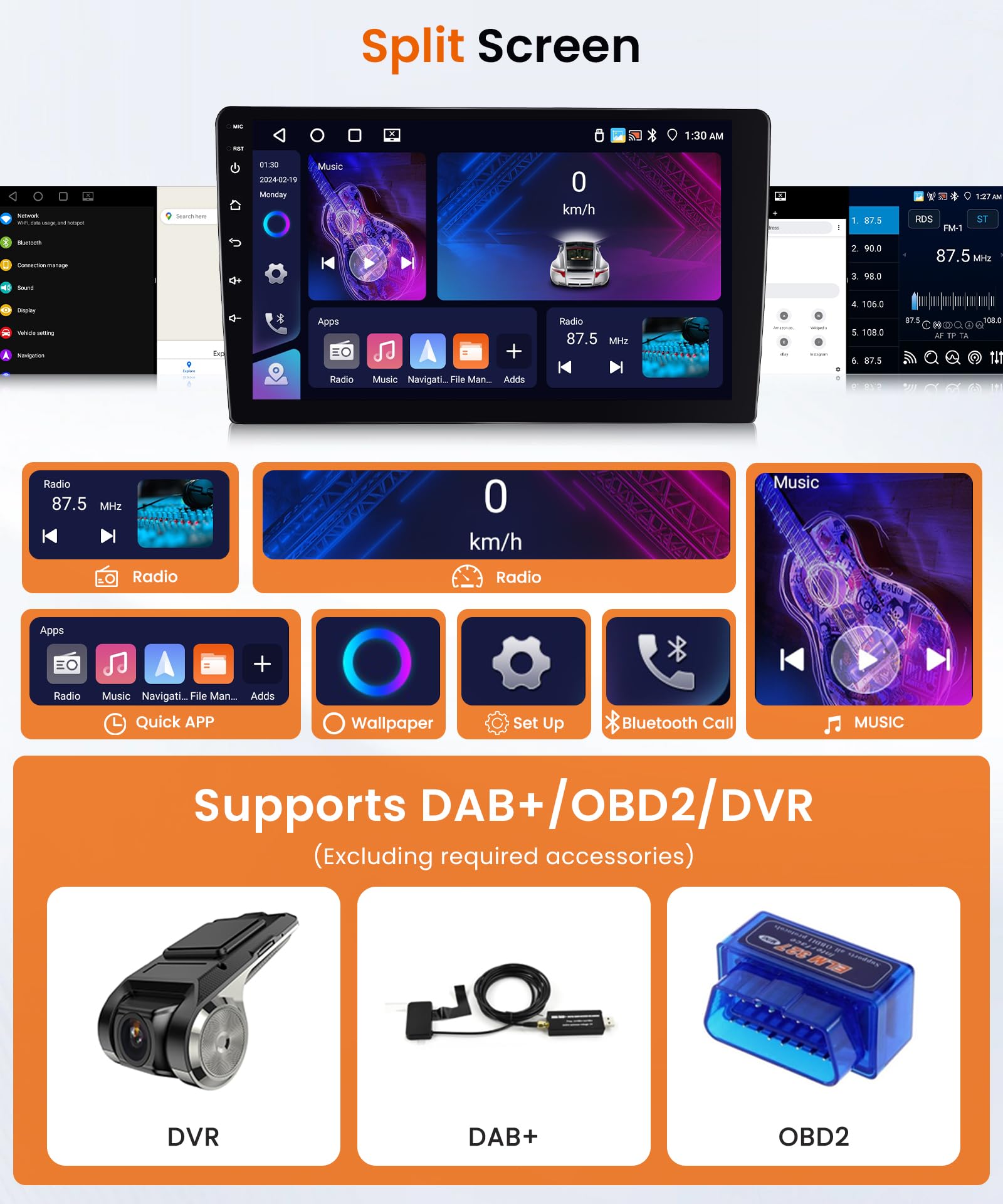 4G+64G Wireless Carplay Android Car Radio for Mercedes Benz S Class W220 VV220 1998-2005 9 Inch Radio with Android Auto GPS Navi WiFi Mirror Link Bluetooth FM/RDS/32 EQ/USB/SWC Rear Camera