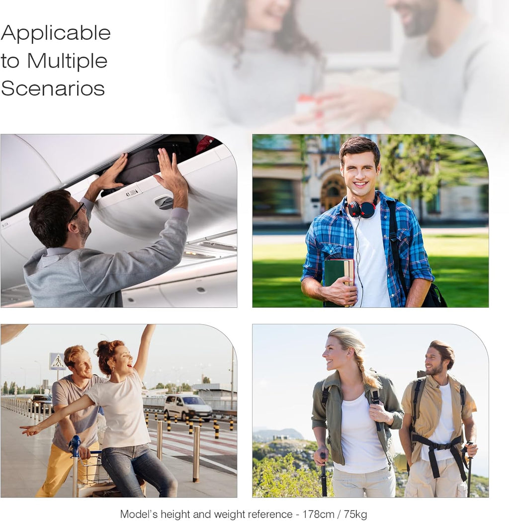 SPAHER 40 x 30 x 15 Mochila de viagem cabine avion ar Europa Wizzair mochila cabine 20 l impermeável mala cabine British Airways mochila viagem computador portátil 15,6 polegadas para homem e mulher