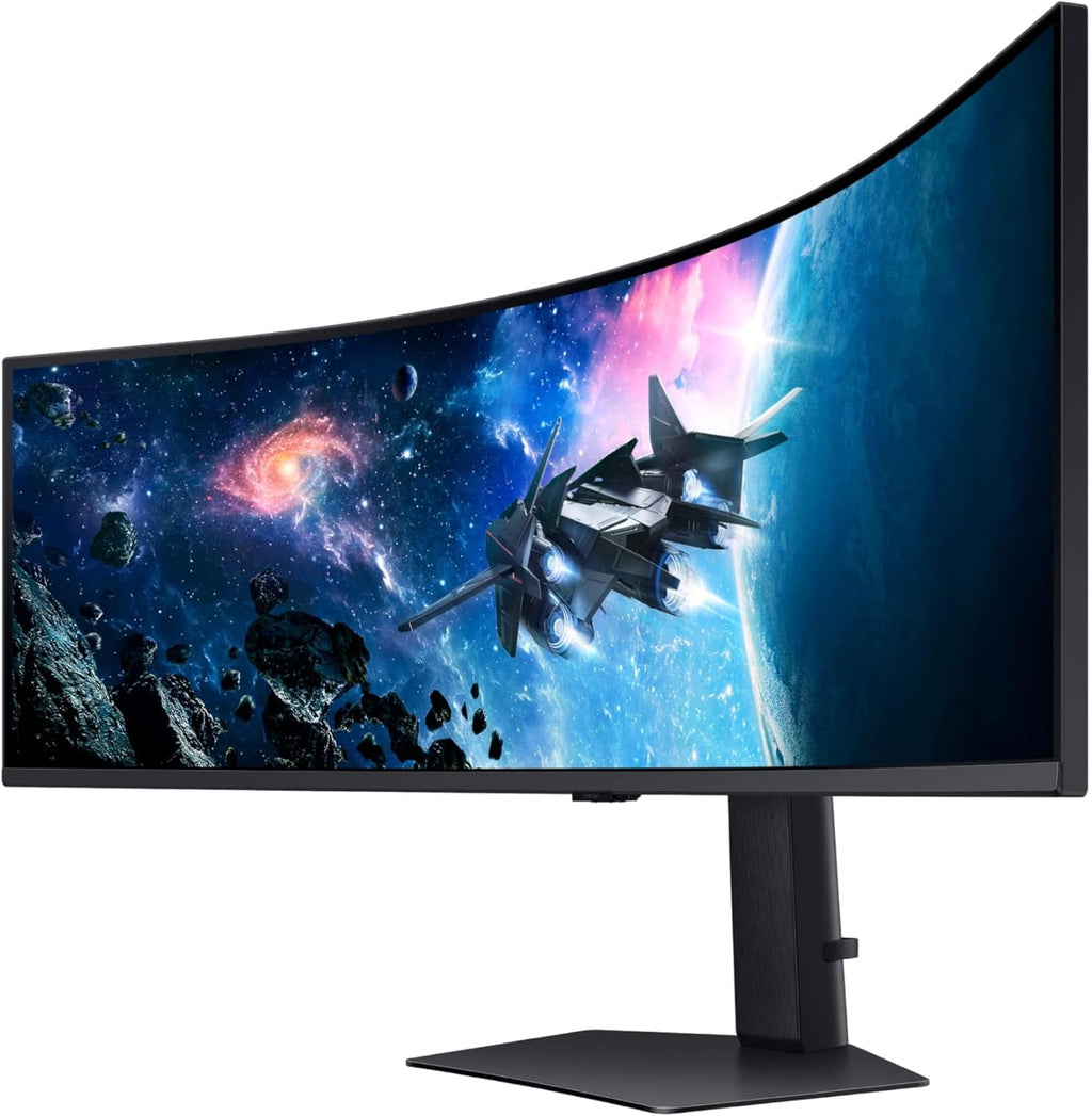Samsung 49” Odyssey G9 Series DQHD 1000R Curved Gaming Monitor, 1ms(GtG), VESA DisplayHDR 1000, 240Hz, AMD FreeSync Premium Pro, Height Adjustable Stand, Ultrawide Screen, LS49CG954ENXZA, 2024